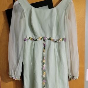 Vintage 1950's Prom Gown Empire Waist